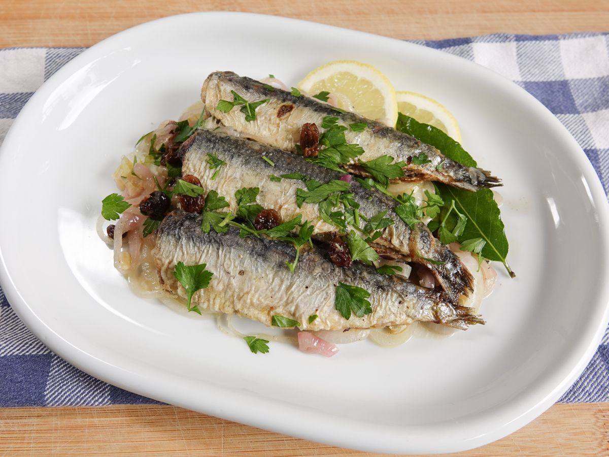 Sarde in saor (Sardines in het zuur)
